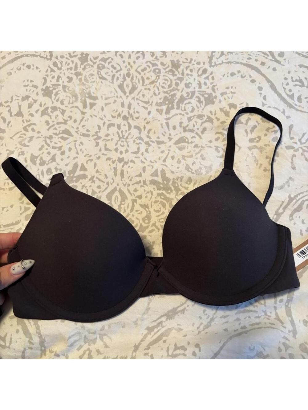 Skims Women's Black and Brown Bra